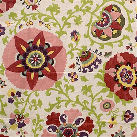 Magnolia Brush Pascale Fabric in Azalea 4186